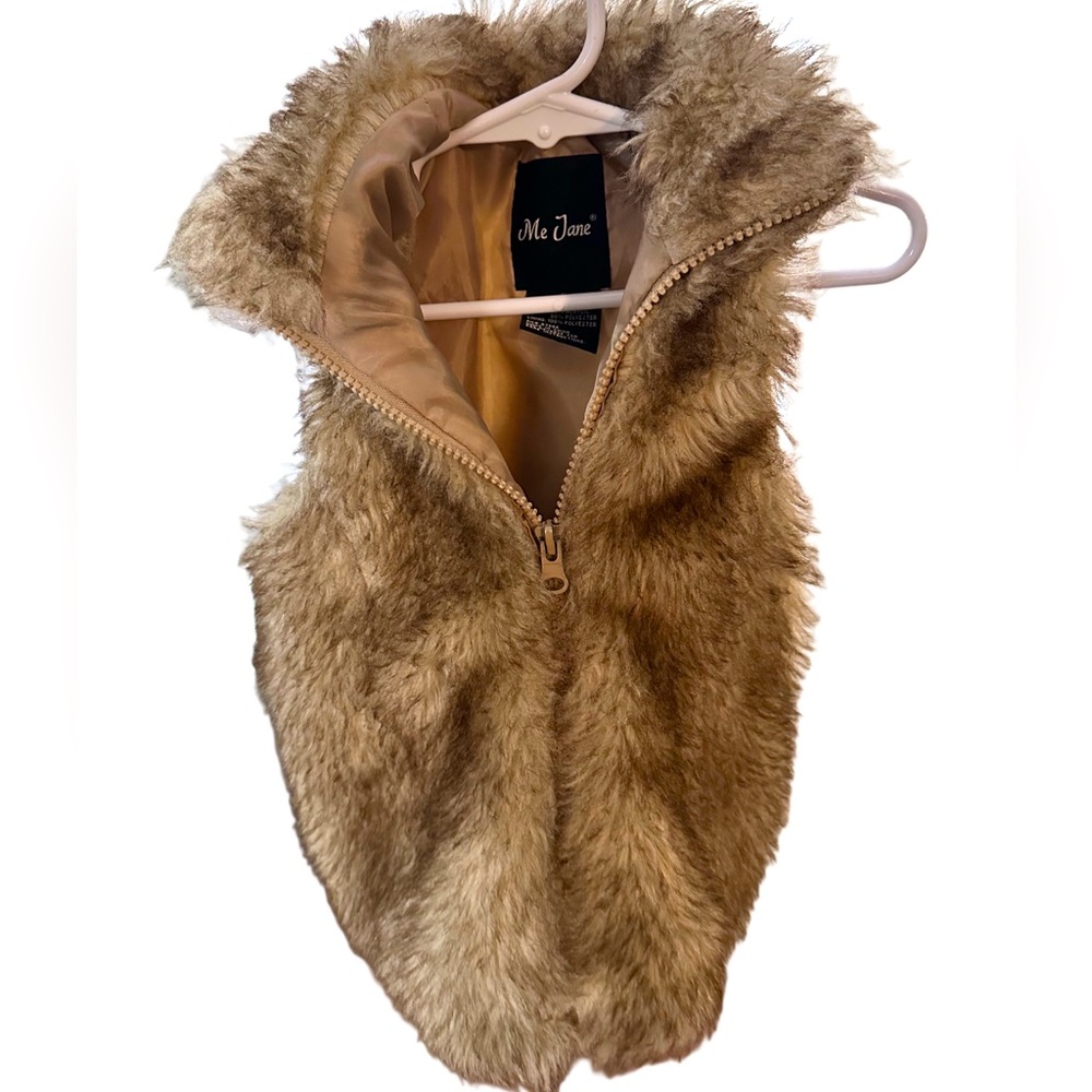 Me Jane faux fur girls vest Size 5